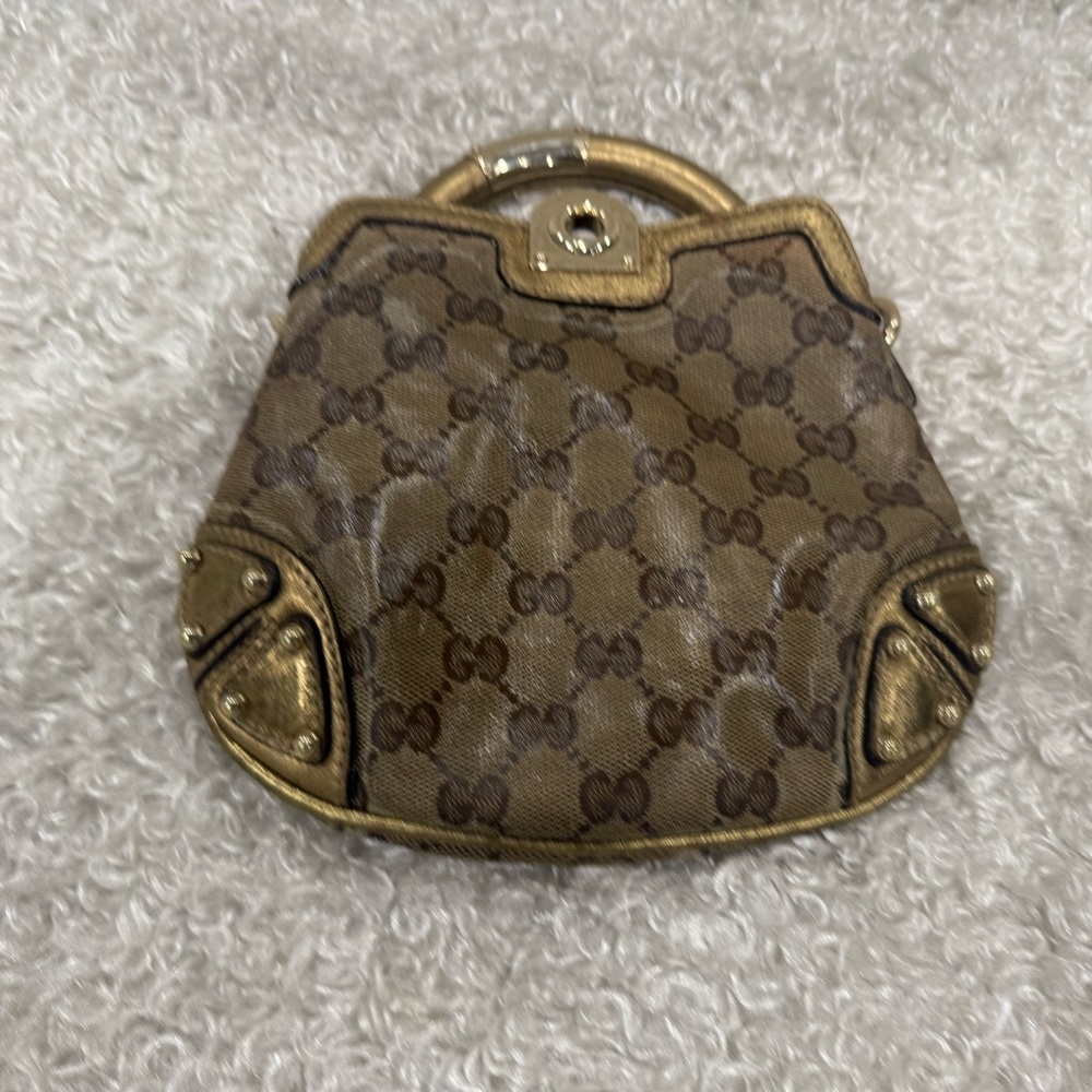 Gucci Indi Mini Brown and Gold Women's Handbag - Picture 14 of 14